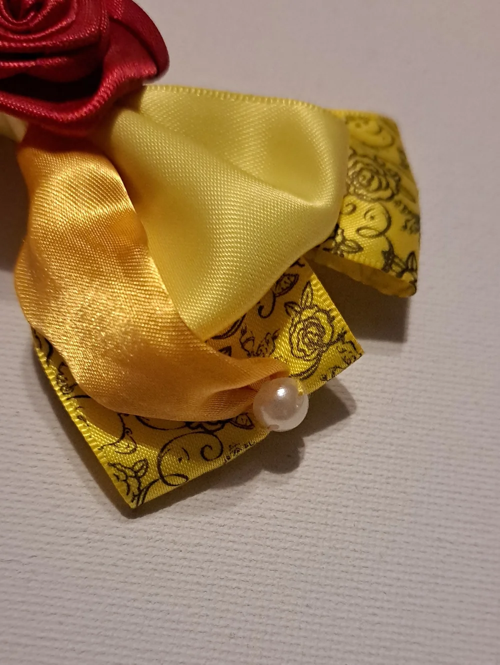 Disney Beauty And The Beast Belle Dress Cosplay Hair Bow